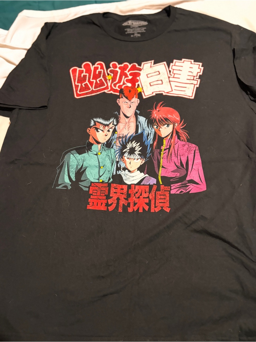 Yu Yu Hakusho Anime Graphic T Shirt Mens XL Black Funimation Vintage Style